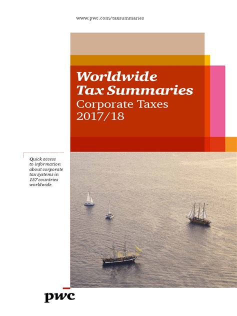 • The private use of taxable goods by a taxable person (self-supply). . Pwc worldwide tax summaries